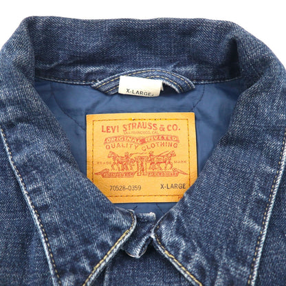 Levi's 00年代 2ndタイプ キルティングライナー デニムトラッカージャケット Gジャン XL インディゴ 70528-0359