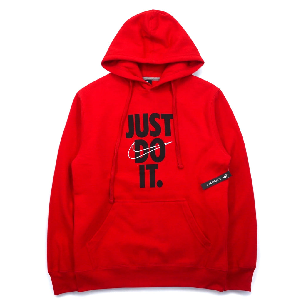 NIKE Pullover Hoodie S Red Just Do It Hoodie 928717-657 Made in Pakistan Unused