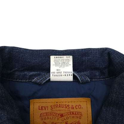 Levi's 00年代 2ndタイプ キルティングライナー デニムトラッカージャケット Gジャン XL インディゴ 70528-0359