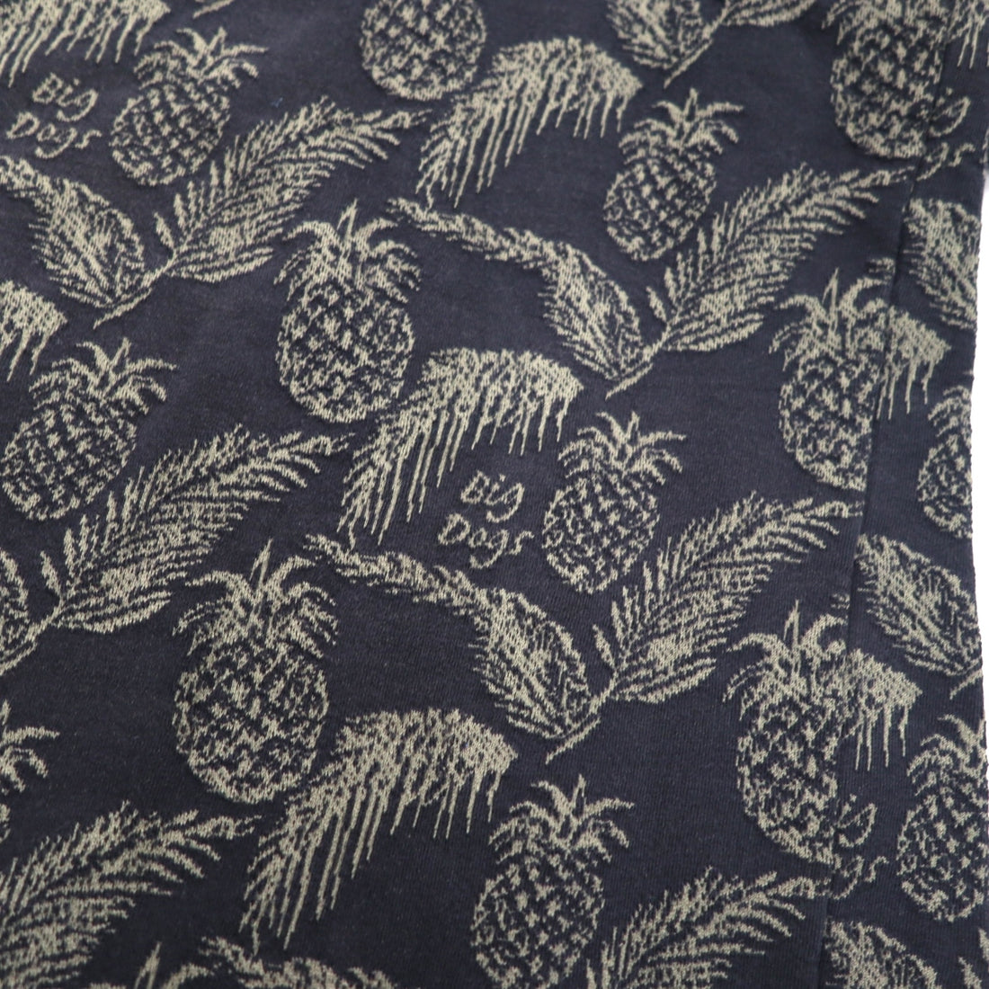 Vintage 90s Polo Shirt BIG DOGS 90s Polo Shirt XL Black All-over Pineapple Botanical Big Size