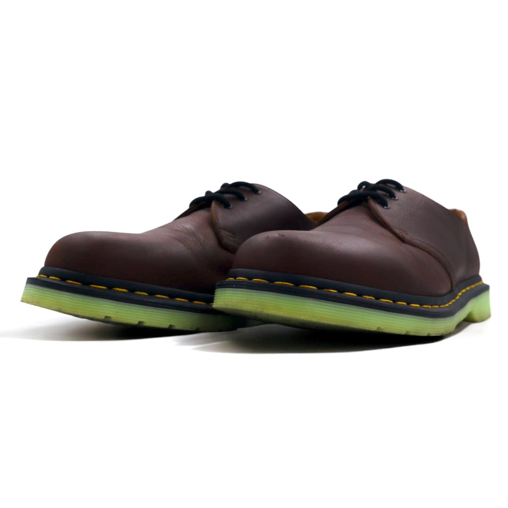 Dr. Martens 3-hole dress shoes, 27cm, brown leather, plain toe, 27161