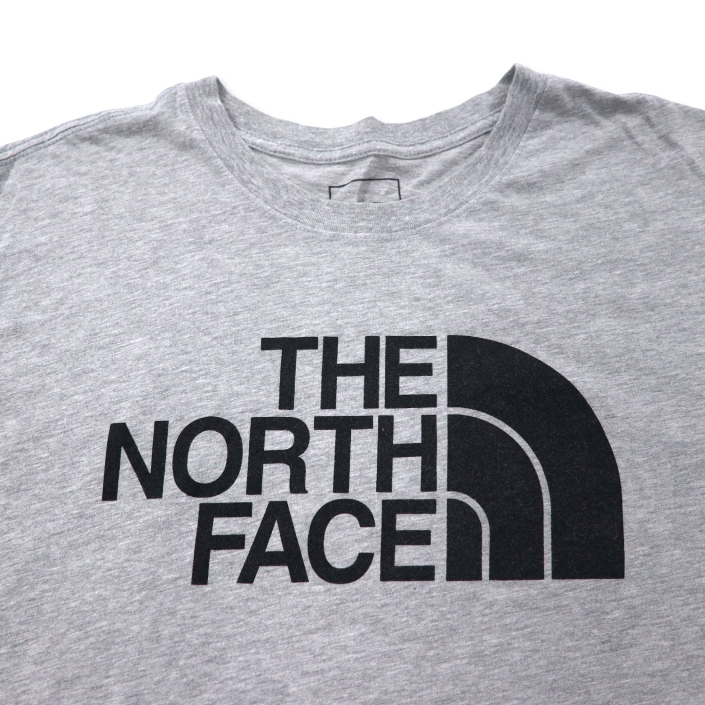 THE NORTH FACE ロゴプリント Tシャツ XL グレー コットン US規格 エルサルバドル製