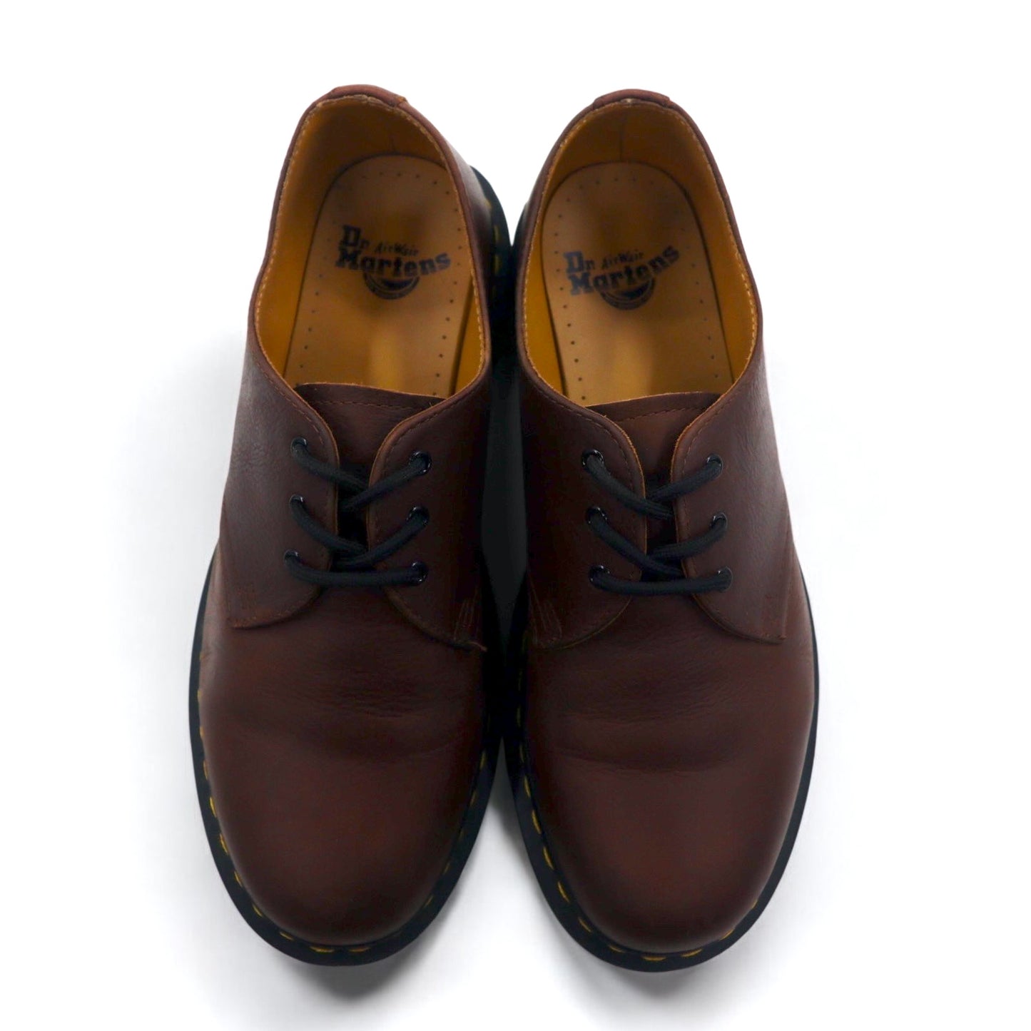 Dr.Martens 3ホール ドレスシューズ 27cm ブラウン レザー プレーントゥ 27161