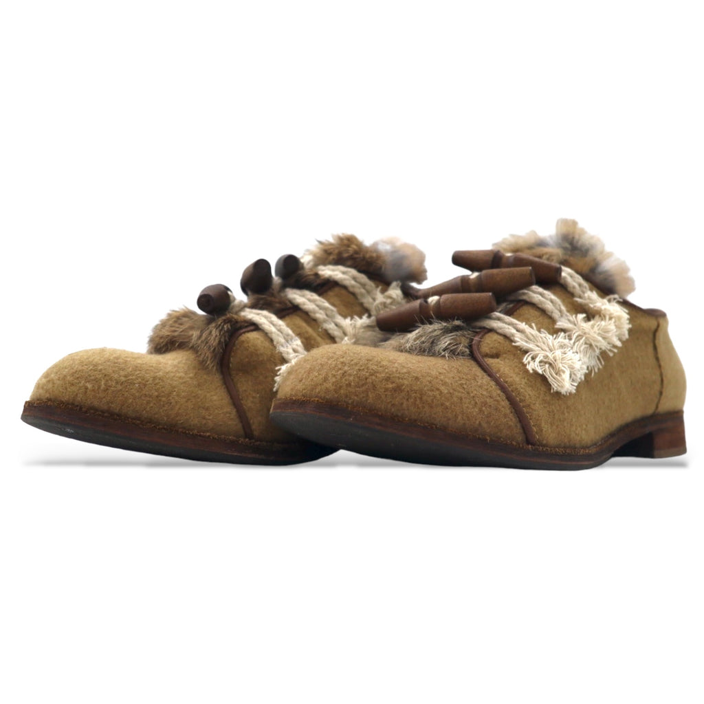 hender scheme ドレスシューズ 5 ( 27 - 27.5cm ) キャメル duffle ラビットファー 11a-at-002
