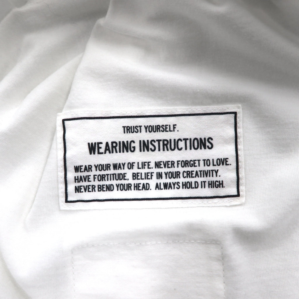 MAISON MIHARA YASUHIRO GONGON Pocket T-shirt with Foods Print, Potato Print, White, Size L, Made in Japan