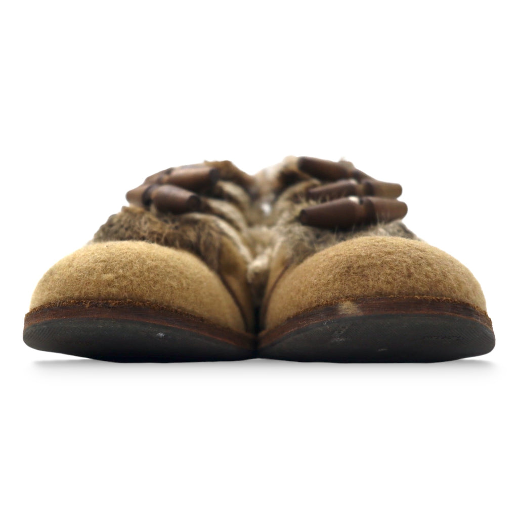 hender scheme ドレスシューズ 5 ( 27 - 27.5cm ) キャメル duffle ラビットファー 11a-at-002