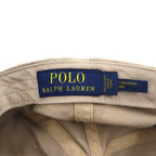 POLO RALPH LAUREN 6パネルキャップ FREE ベルト ベージュ コットン スモールポニー刺繍