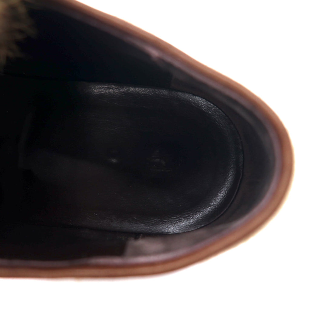 hender scheme ドレスシューズ 5 ( 27 - 27.5cm ) キャメル duffle ラビットファー 11a-at-002