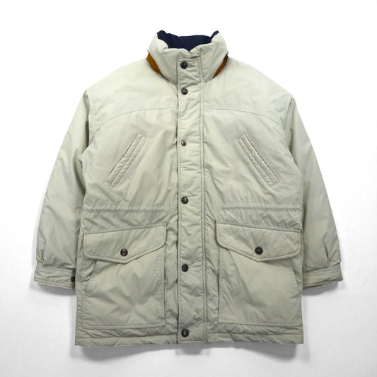 LONDON FOG 90年代 65/35クロス スタンドカラー ダウンジャケット 2XL ベージュ ドローコード