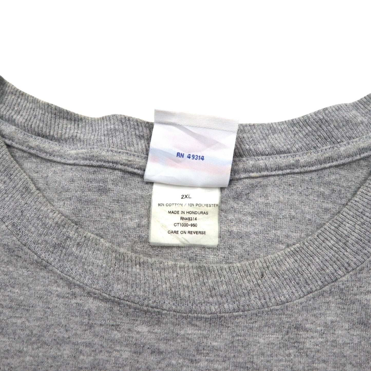 Champion 00年代 カレッジ プリント Tシャツ 2XL グレー SEU アーチロゴ ビッグサイズ ホンジュラス製