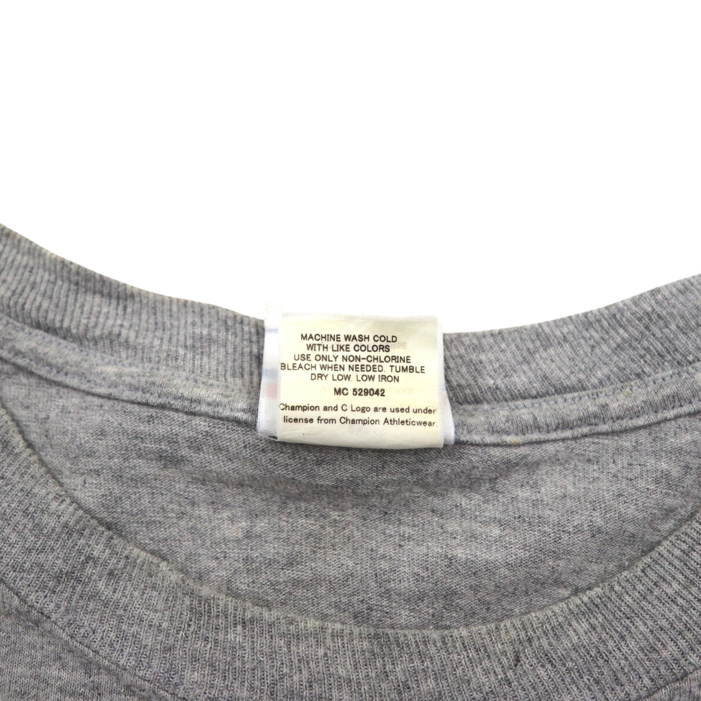 Champion 00年代 カレッジ プリント Tシャツ 2XL グレー SEU アーチロゴ ビッグサイズ ホンジュラス製