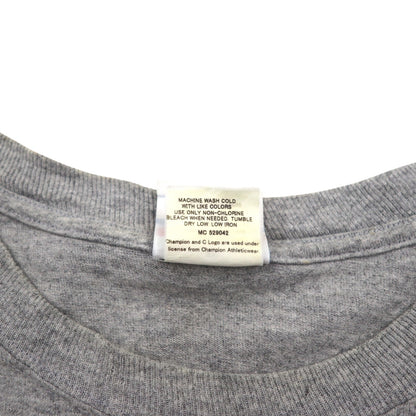 Champion 00年代 カレッジ プリント Tシャツ 2XL グレー SEU アーチロゴ ビッグサイズ ホンジュラス製