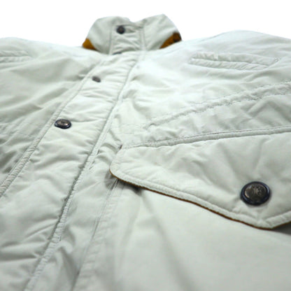 LONDON FOG 90s 65/35 Cross Stand Collar Down Jacket, Size 2XL, Beige, Drawcord