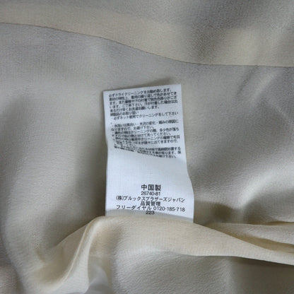 Brooks Brothers マオカラー チロリアンジャケット パイピングジャケット M ベージュ リネン混 未使用品