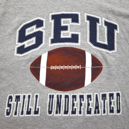 Champion 00年代 カレッジ プリント Tシャツ 2XL グレー SEU アーチロゴ ビッグサイズ ホンジュラス製