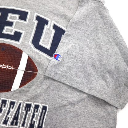 Champion 00年代 カレッジ プリント Tシャツ 2XL グレー SEU アーチロゴ ビッグサイズ ホンジュラス製