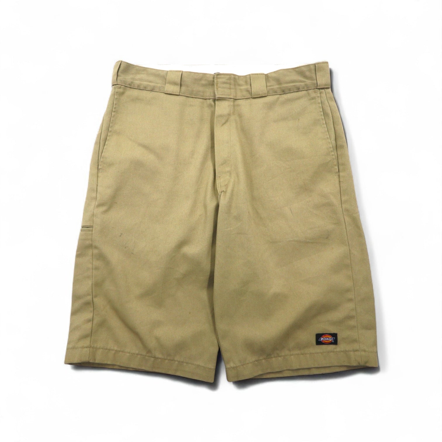 Dickies Relaxed Fit T/C Twill Short Work Pants, Size L, Beige, WR640, Made in Mexico