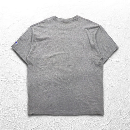 Champion 00年代 カレッジ プリント Tシャツ 2XL グレー SEU アーチロゴ ビッグサイズ ホンジュラス製