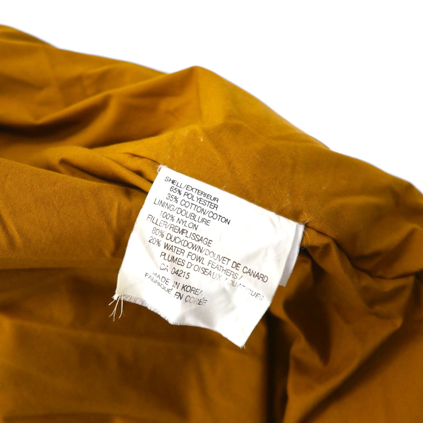 LONDON FOG 90s 65/35 Cross Stand Collar Down Jacket, Size 2XL, Beige, Drawcord