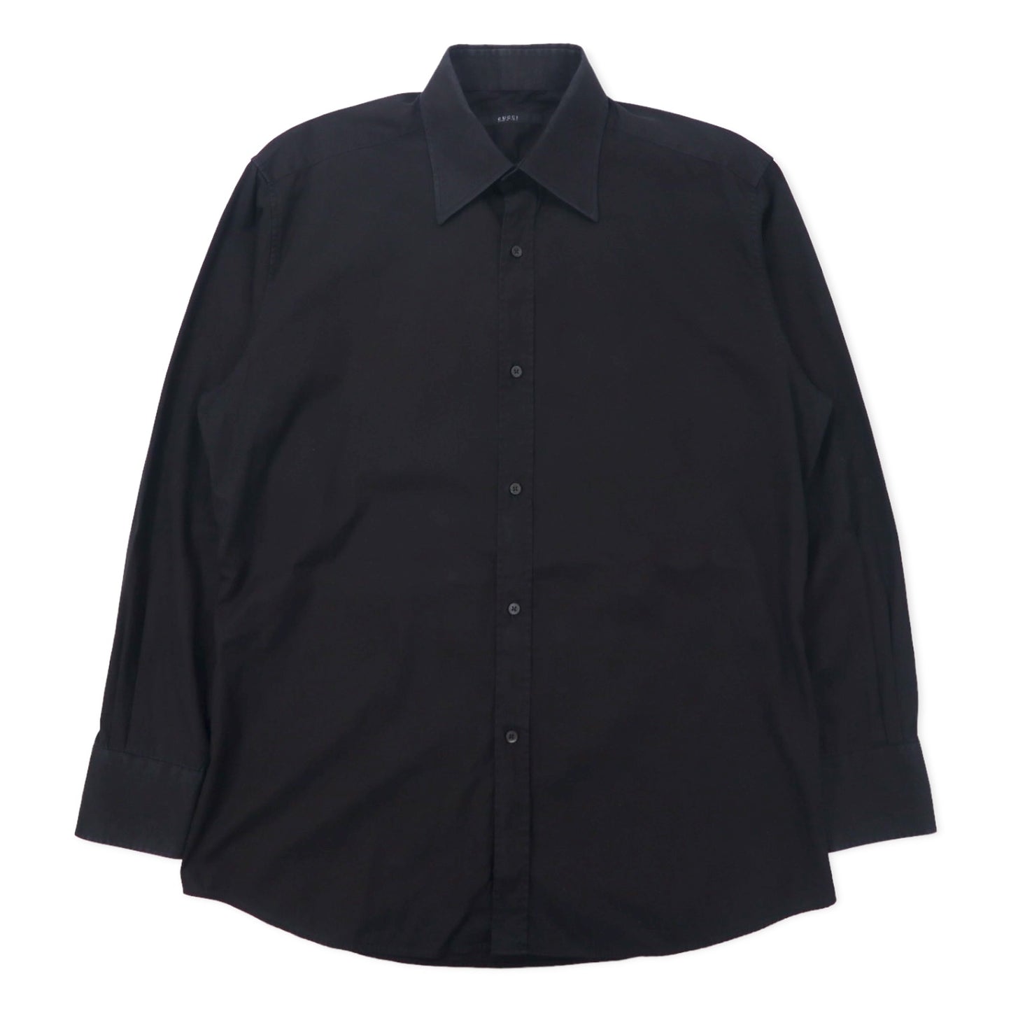 GUCCI Italy Made Dress Shirt 41 Black Cotton – 日本然リトテ