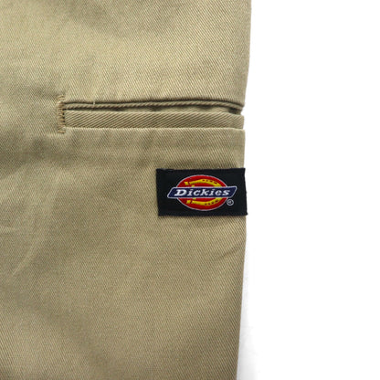 Dickies リラックスフィット RELAXED FIT T/Cツイル ショート ワークパンツ ハーフパンツ L ベージュ WR640 メキシコ製