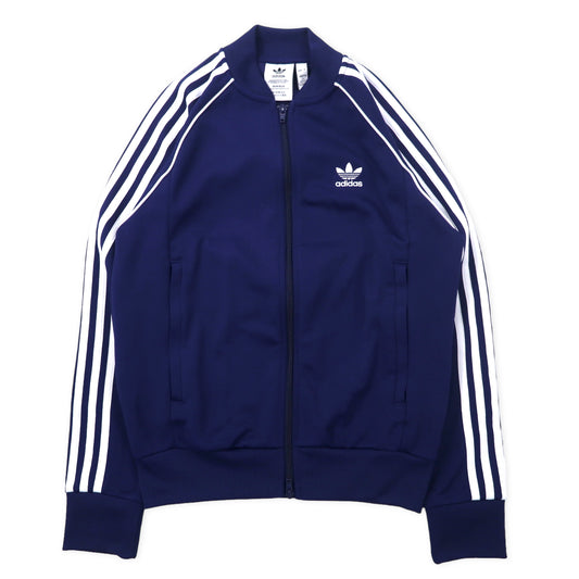 adidas originals アディカラー クラシック PRIMEBLUE SST トラックジャケット ジャージ S ネイビー ポリエステル ATP型 3ストライプス トレフォイルロゴ刺繍 H06710