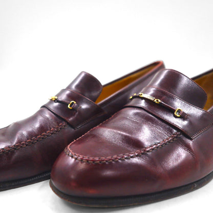 Salvatore Ferragamo Horsebit Loafers, Size 27.5cm, Leather Moccasins, 4505 220, Made in Italy