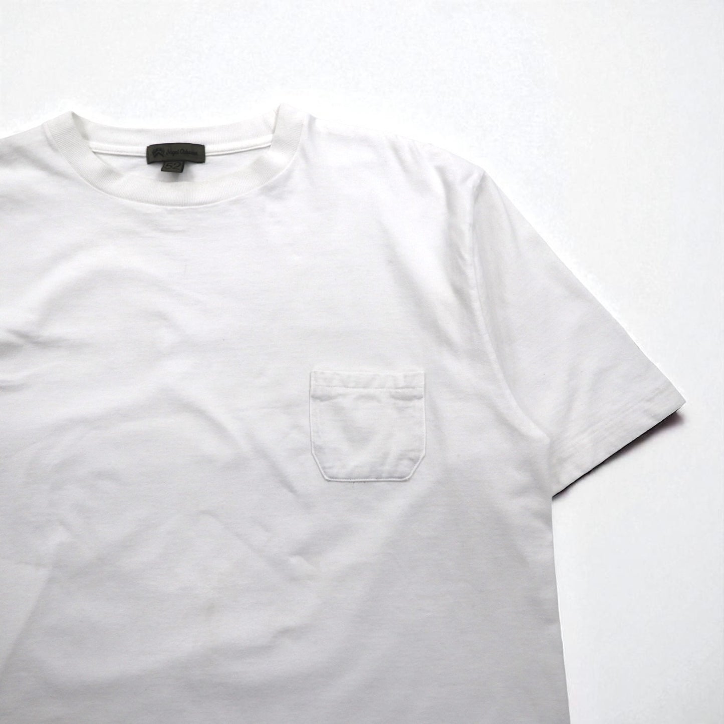 Nigel Cabourn 7.8oz Pocket T-Shirt, XL, White Cotton