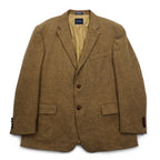 NAUTICA Indian Tweed 2B Tailored Jacket Blazer L Beige Wool