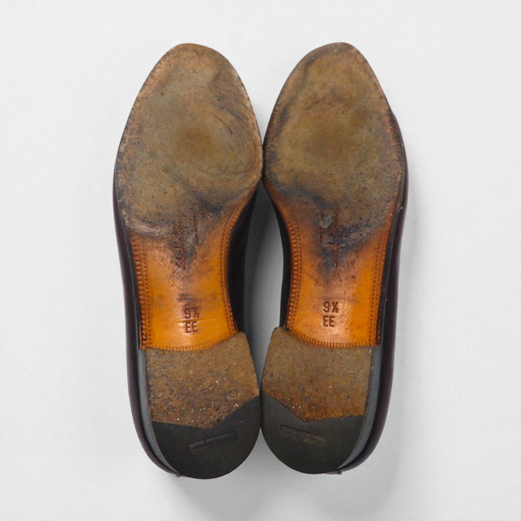 Salvatore Ferragamo Horsebit Loafers, Size 27.5cm, Leather Moccasins, 4505 220, Made in Italy