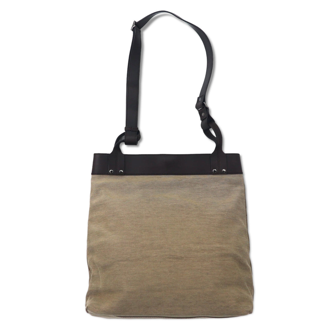 GUCCI 2WAY canvas tote bag shoulder bag beige leather switching 106301 1705