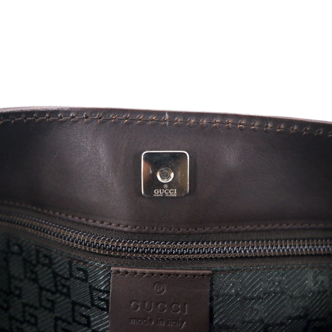 GUCCI 2WAY canvas tote bag shoulder bag beige leather switching 106301 1705