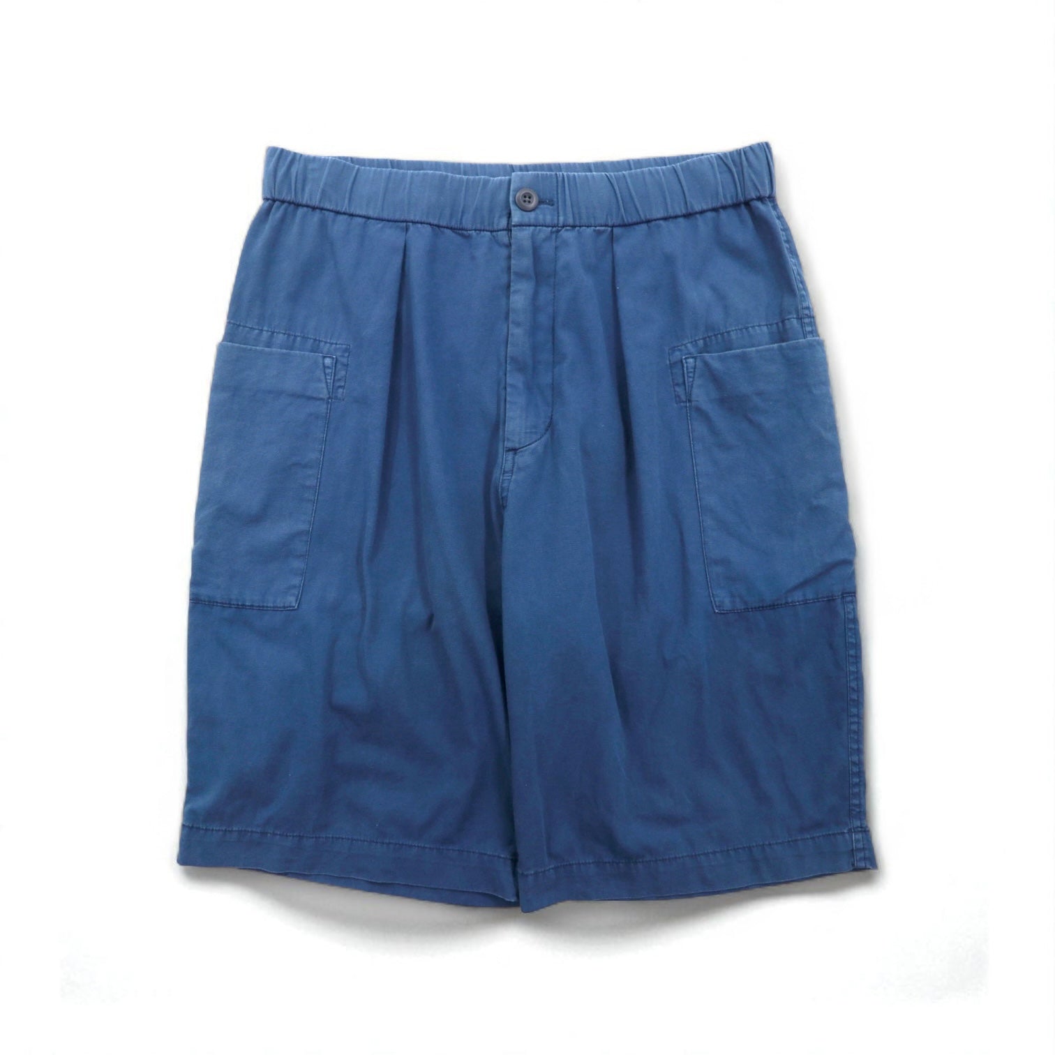 Snow Peak Natural Dyed Recycled Cotton Shorts, Size M, Navy, Recycled Cotton, PA-23SU105