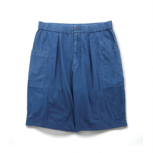 snow peak ナチュラルダイ ショーツ NATURAL DYED RECYCLED COTTON SHORTS ショートパンツ M ネイビー リサイクル コットン PA-23SU105