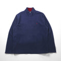 Brooks Brothers ハーフジップ フリースジャケット XL ネイビー ワンポイントロゴ