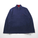 Brooks Brothers ハーフジップ フリースジャケット XL ネイビー ワンポイントロゴ