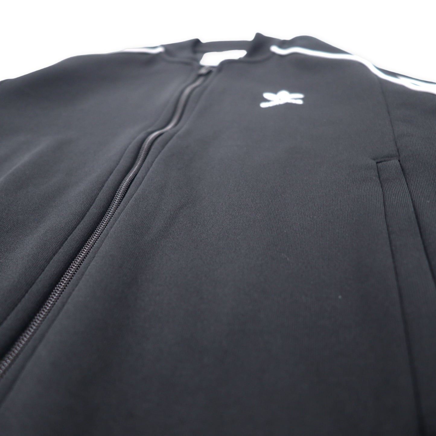adidas originals アディカラー クラシック PRIMEBLUE SST トラックジャケット ジャージ M ブラック ポリエステル ATP型 3ストライプス トレフォイルロゴ刺繍 ダブルジップ GF0198