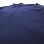 Brooks Brothers ハーフジップ フリースジャケット XL ネイビー ワンポイントロゴ