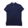 Polo by Ralph Lauren 90s Polo Shirt, Size Small, Navy Cotton, Pique with Small Pony Embroidery