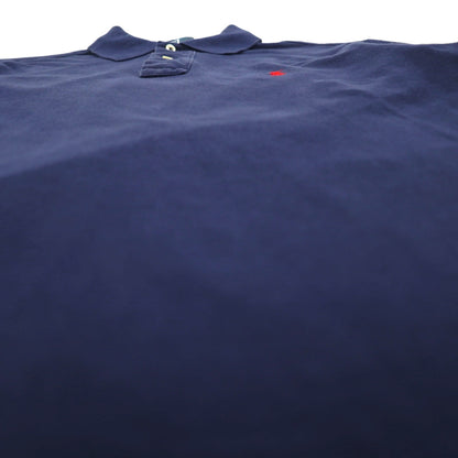 Polo by Ralph Lauren 90s Polo Shirt, Size Small, Navy Cotton, Pique with Small Pony Embroidery