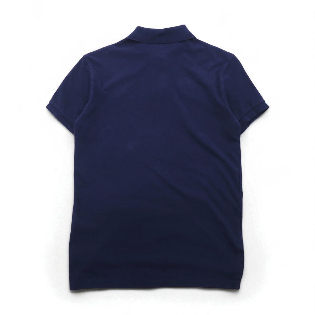 Polo by Ralph Lauren 90s Polo Shirt, Size Small, Navy Cotton, Pique with Small Pony Embroidery