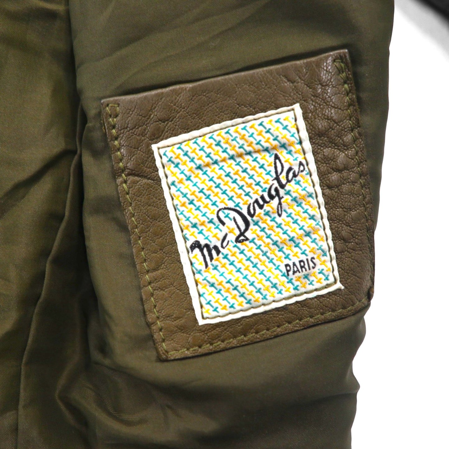 80s France Vintage Belted Leather Jacket シボ革 レザーコート XL 比翼 ベルト付き 80年代 フランス製 McDouglas PARIS