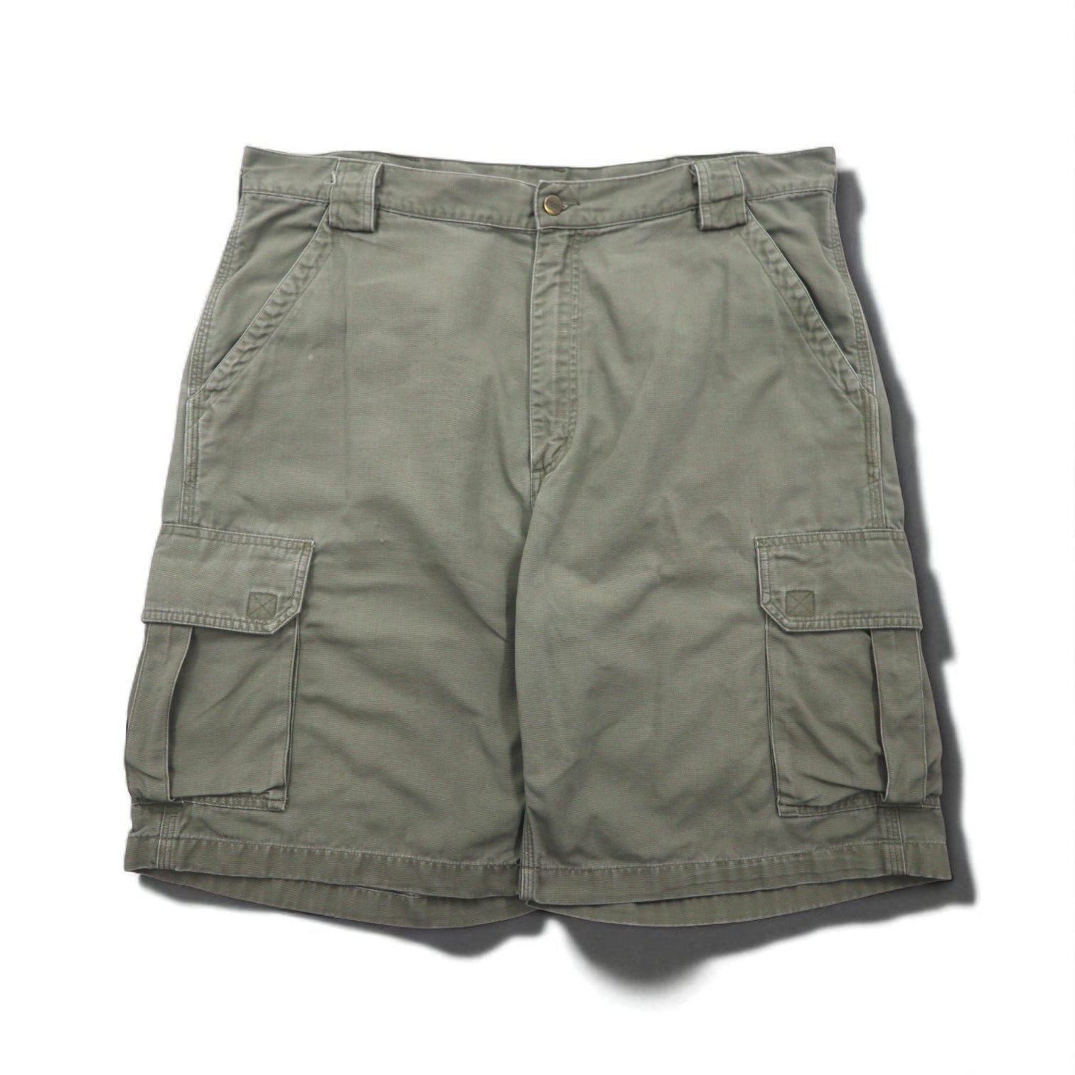 Carhartt 2000s Duck Short Cargo Pants, Khaki Cotton, Size XL, B164