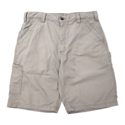 carhartt ルーズフィット ワークショーツ ペインター ハーフパンツ 36 ベージュ コットン B147 TAN メキシコ製