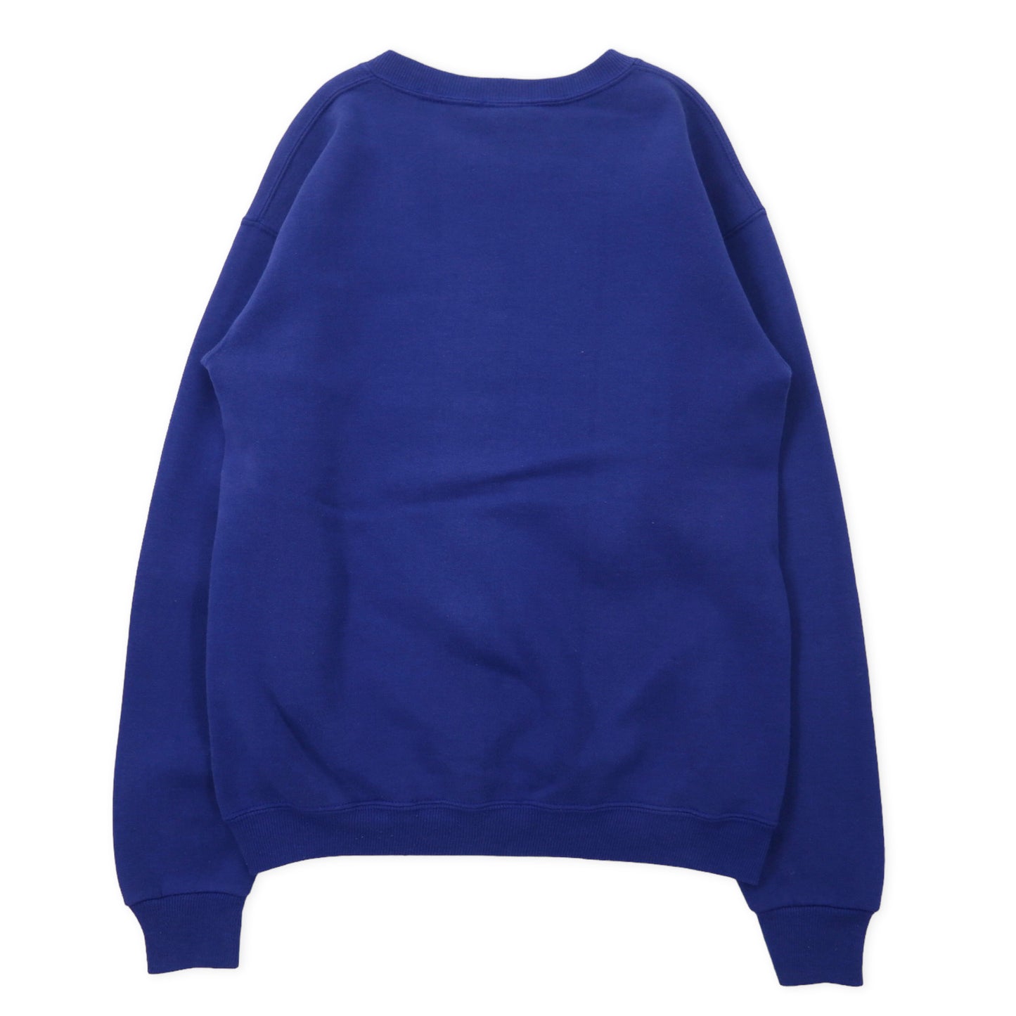 CASCADE SPORT USA製 90年代 プリントスウェット M ブルー コットン 裏起毛 MIDDLE AGED CRAZIES