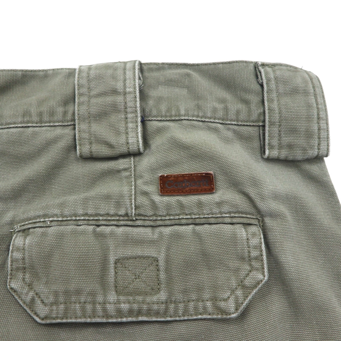 Carhartt 00年代 ダック地 ショート カーゴパンツ ハーフパンツ XL カーキ コットン B164