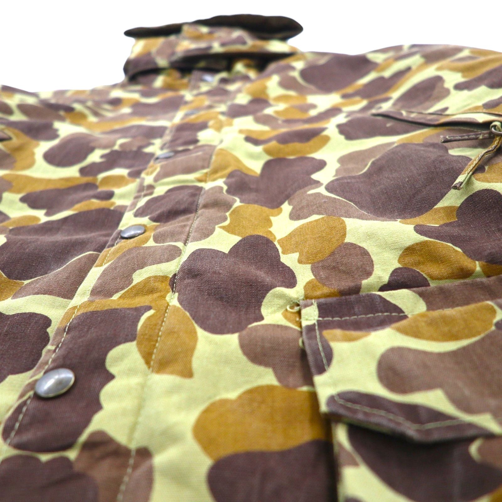 MOUNT'N PRAIRIE 90s Duck Hunter Camo Hunting Jacket, XL, Khaki, Padded, Detachable Hood