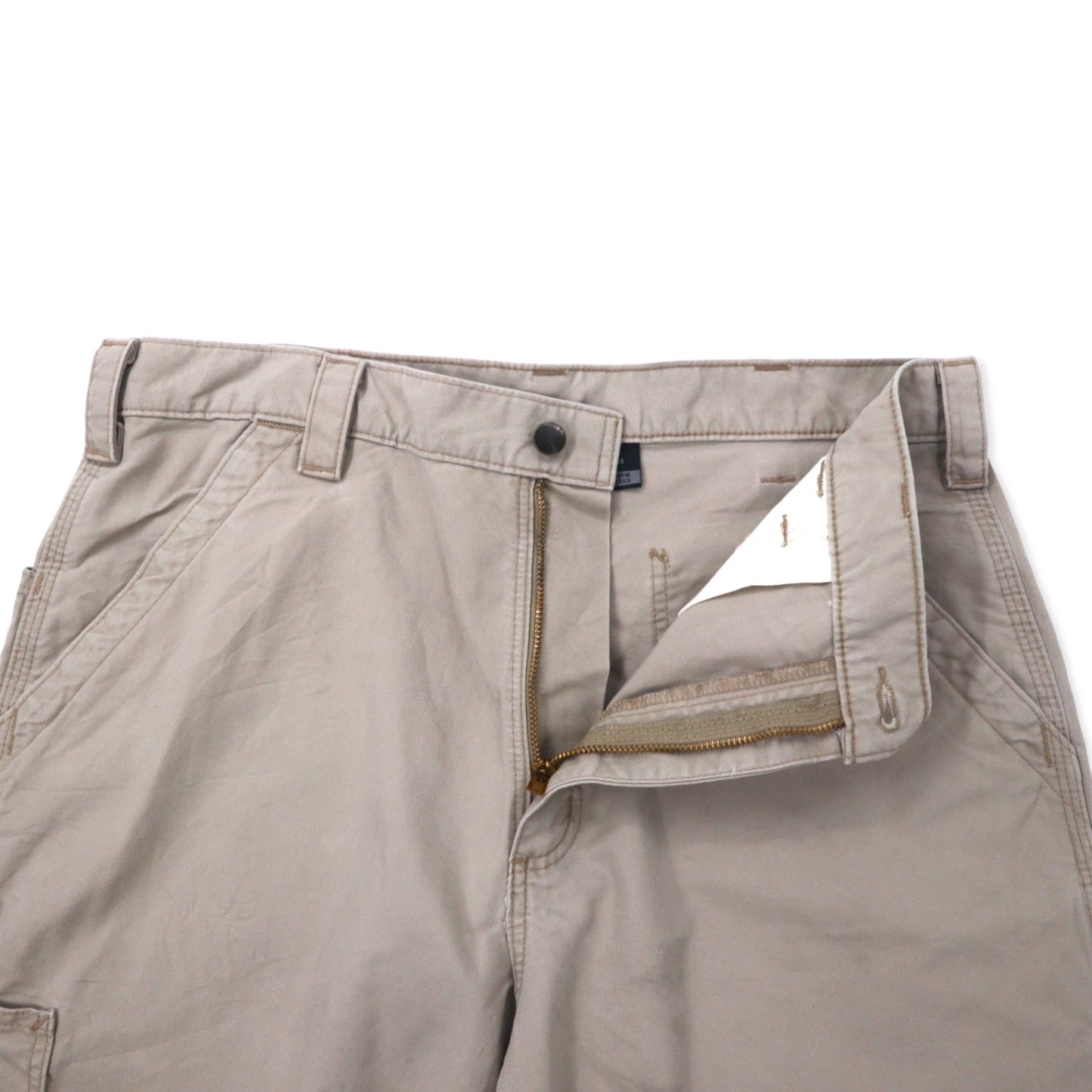 carhartt ルーズフィット ワークショーツ ペインター ハーフパンツ 36 ベージュ コットン B147 TAN メキシコ製