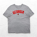 Champion アーチロゴ カレッジ プリント Tシャツ 2XL グレー GEORGIA BULLDOGS ホンジュラス製