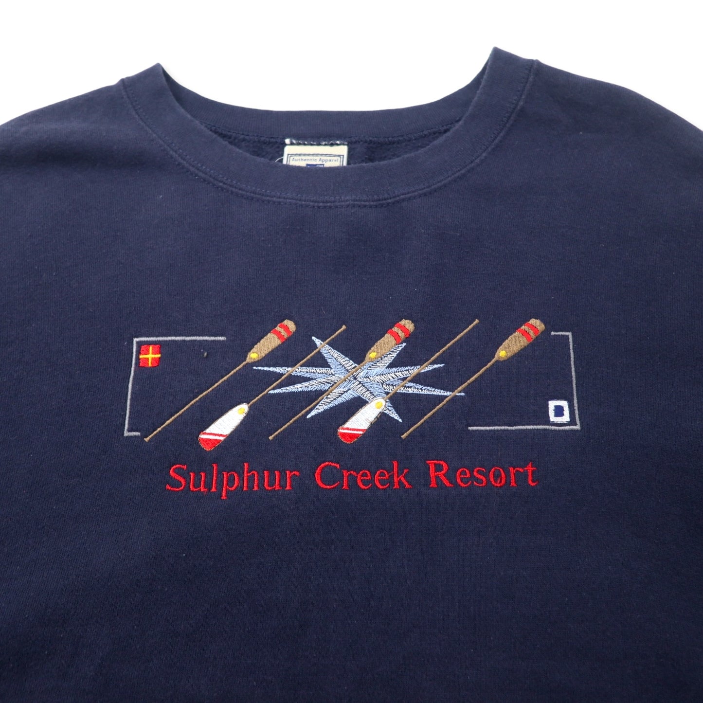 Lee 90年代 Heavy Weight スウェット 2XL ネイビー コットン 裏起毛 Sulphur Creek Resort 刺繍 ビッグサイズ